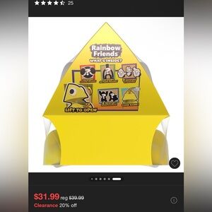 New! Sealed! Rainbow Friends Collector Bundle Set: Action Figure Set/Coin Bank